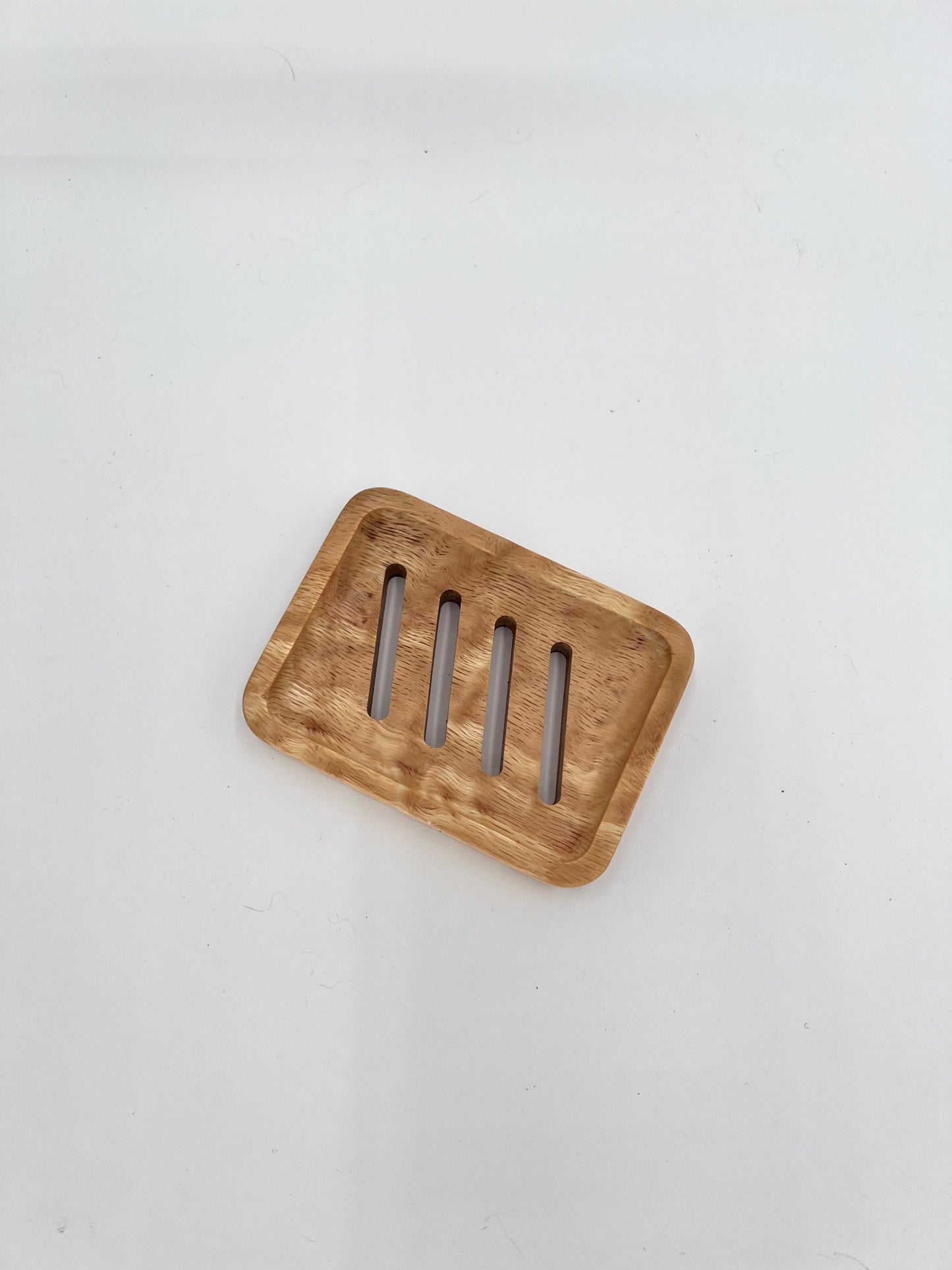 White Oak Wood Soap Dish