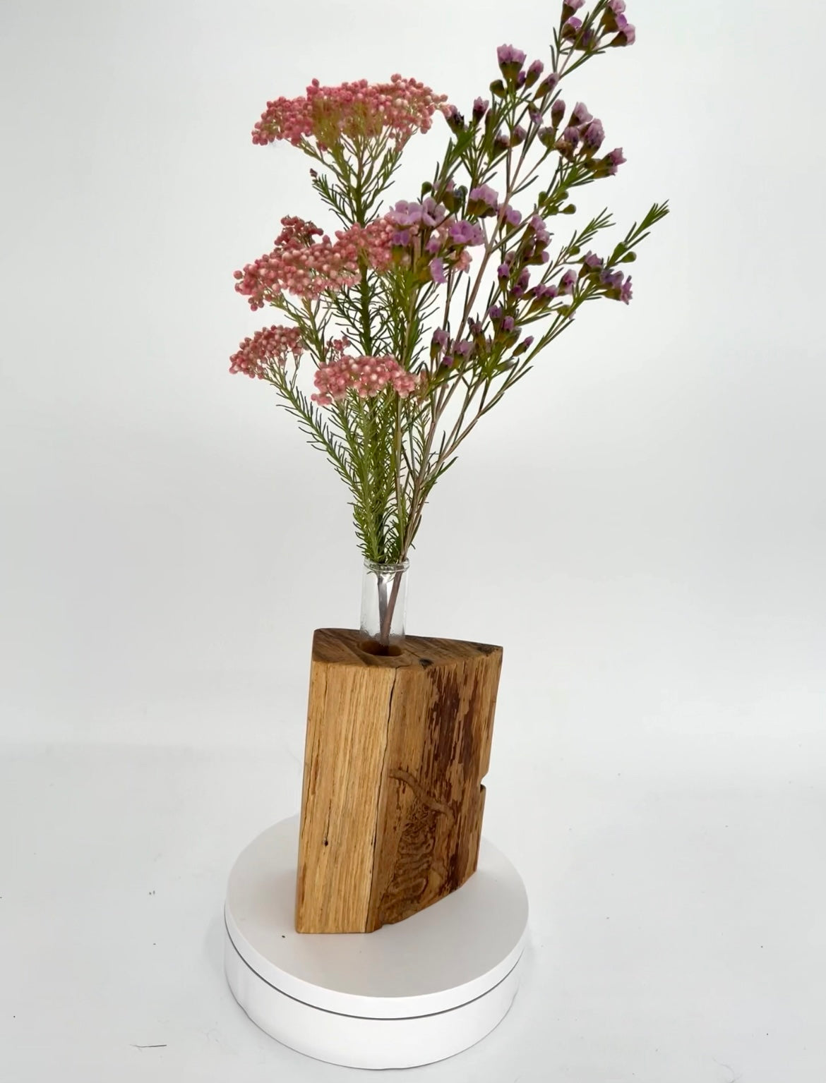 Modern Live Edge Hardwood Bud Vase
