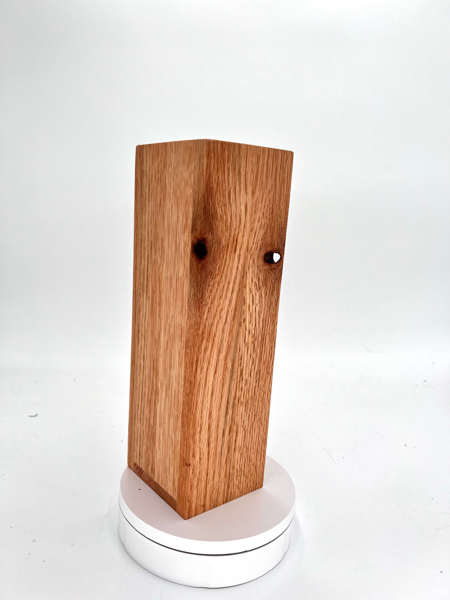 Red Oak Hardwood Pillar Vase