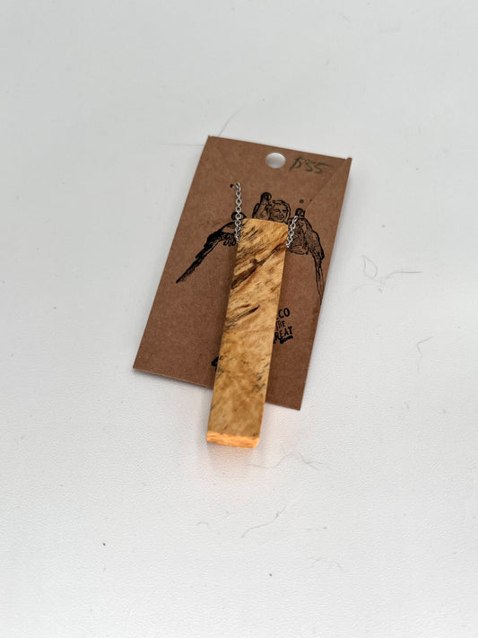 Hardwood Pendant Necklace