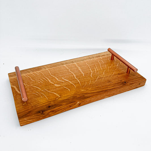 "Hazy Rays" Handled Charc Tray