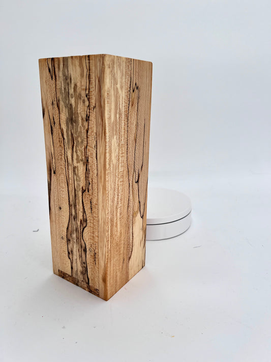 Spalted Maple Pillar Vase