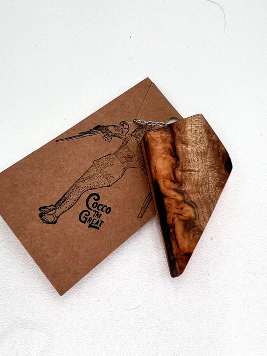 Birch Burl Pendant Necklace