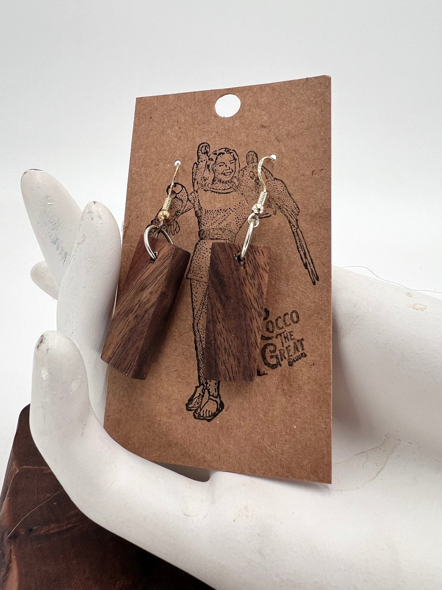 Everyday Hardwood Block Earrings