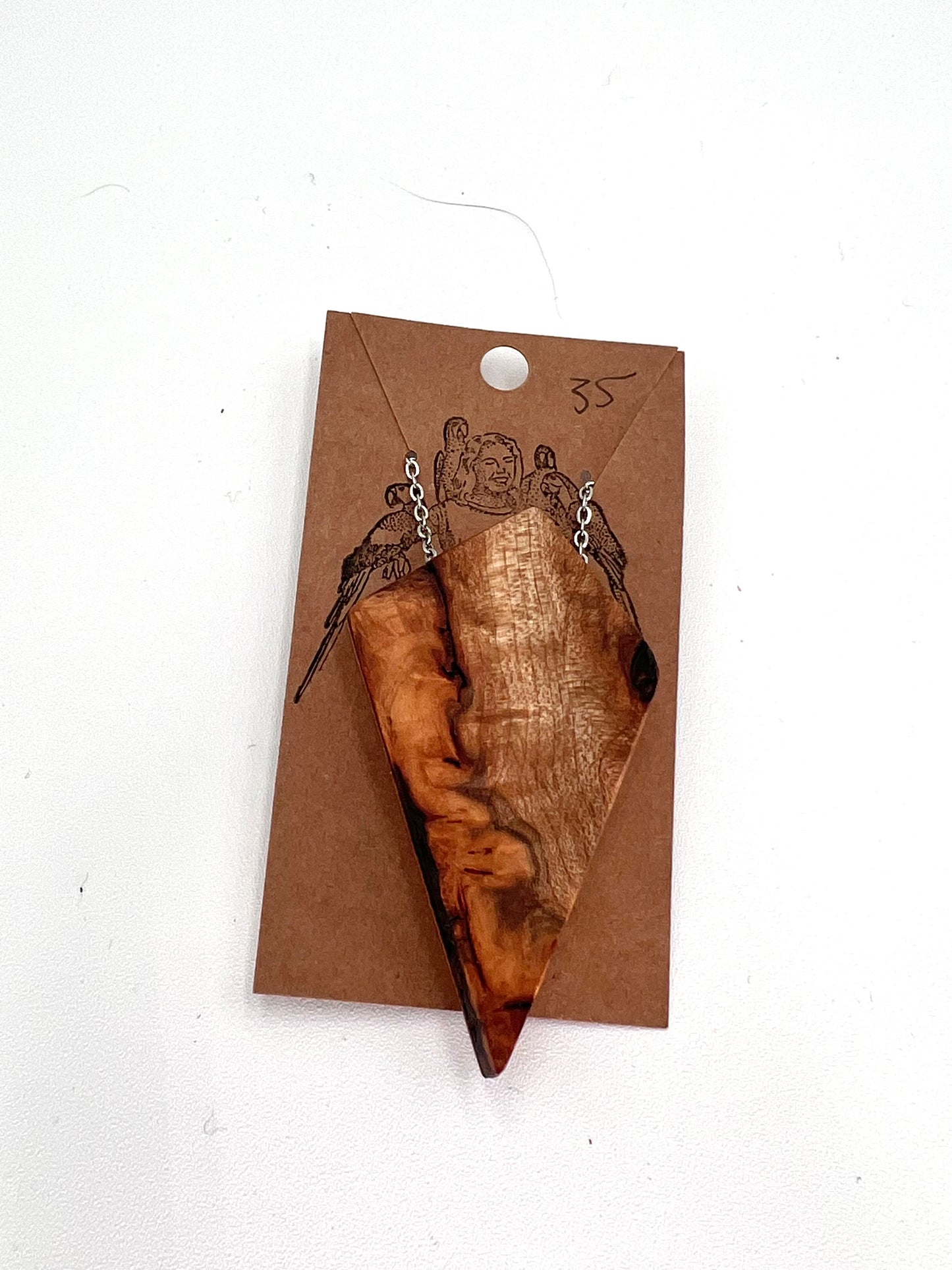 Birch Burl Pendant Necklace