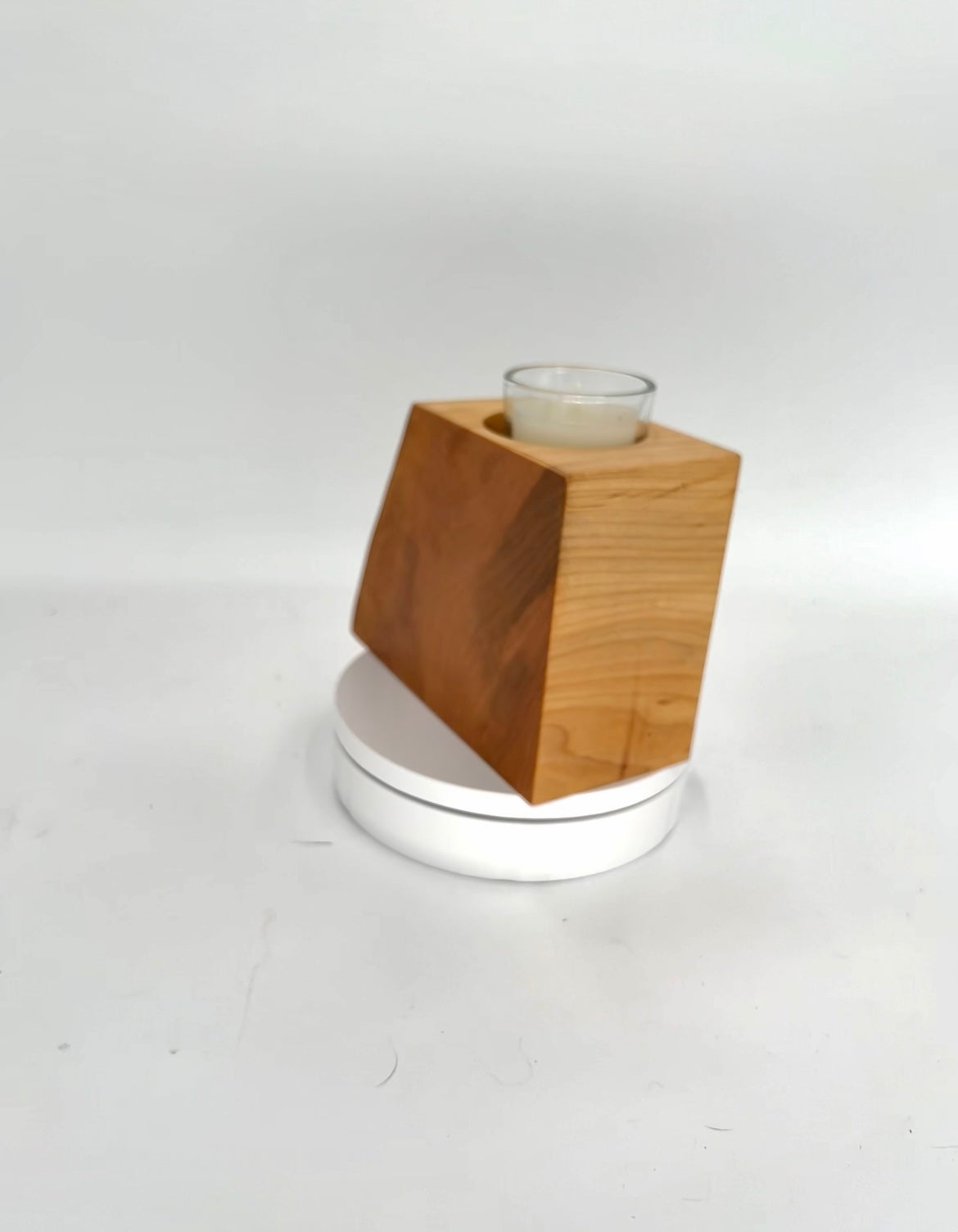 Modern Live Edge Votive Candle Holder