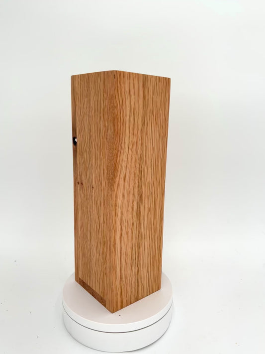 Red Oak Hardwood Pillar Vase